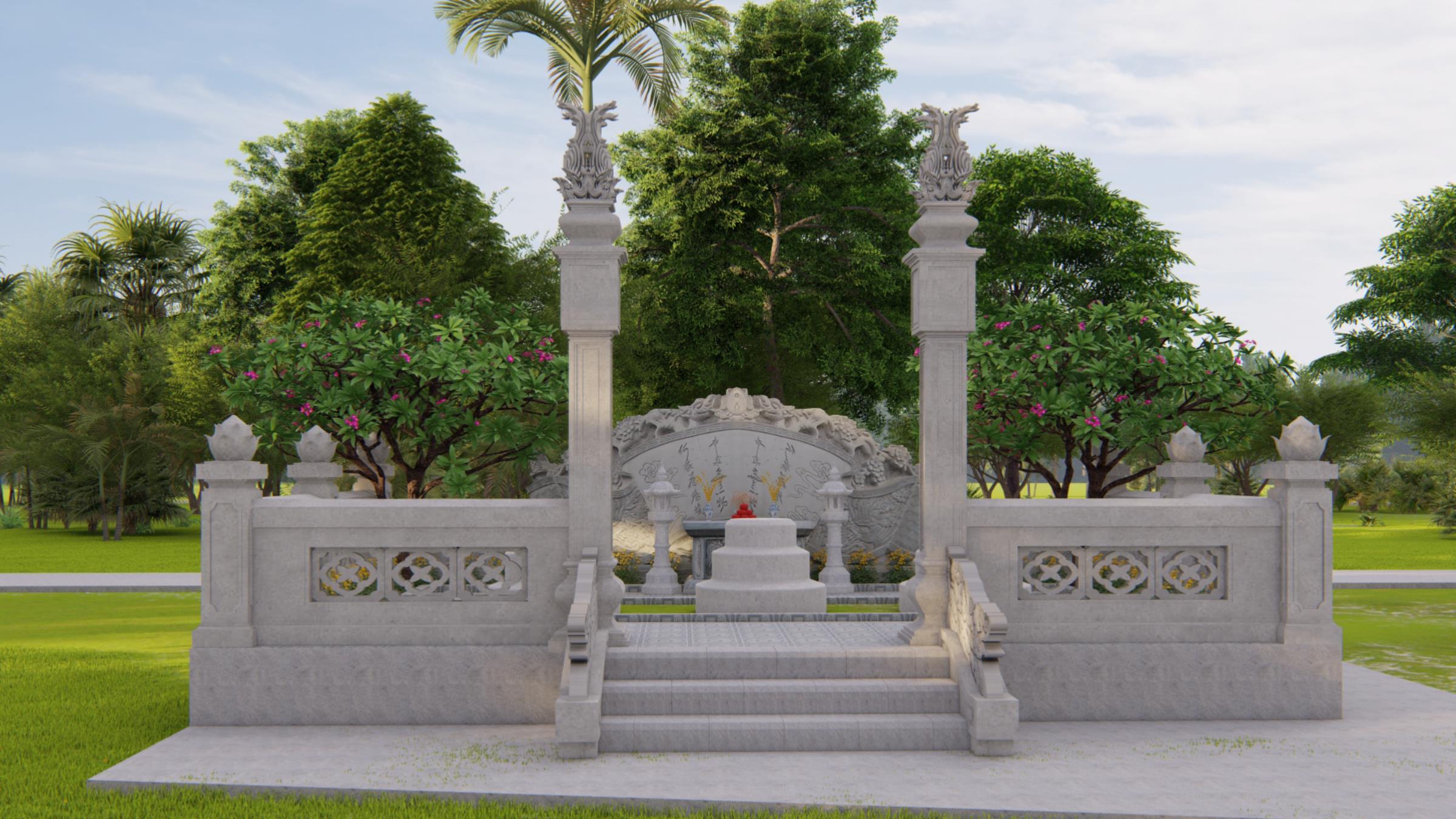 Khu tưởng niệm ven hồ